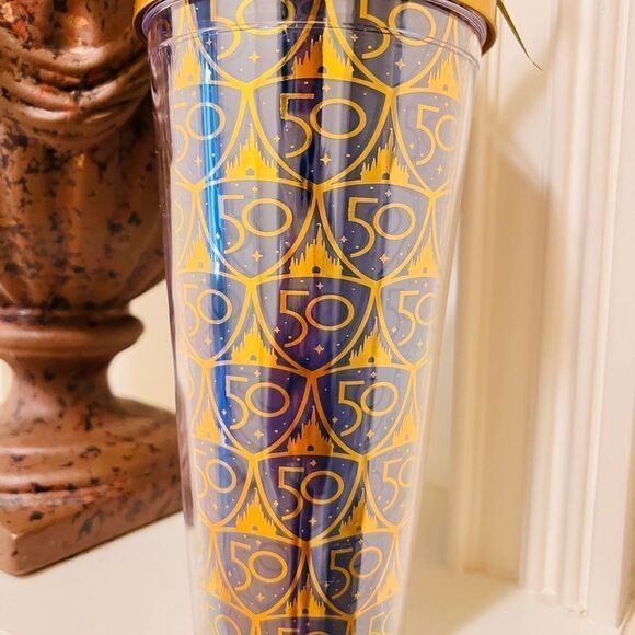Walt Disney World 50th Anniversary Tumbler with Straw - Picture 3 of 5